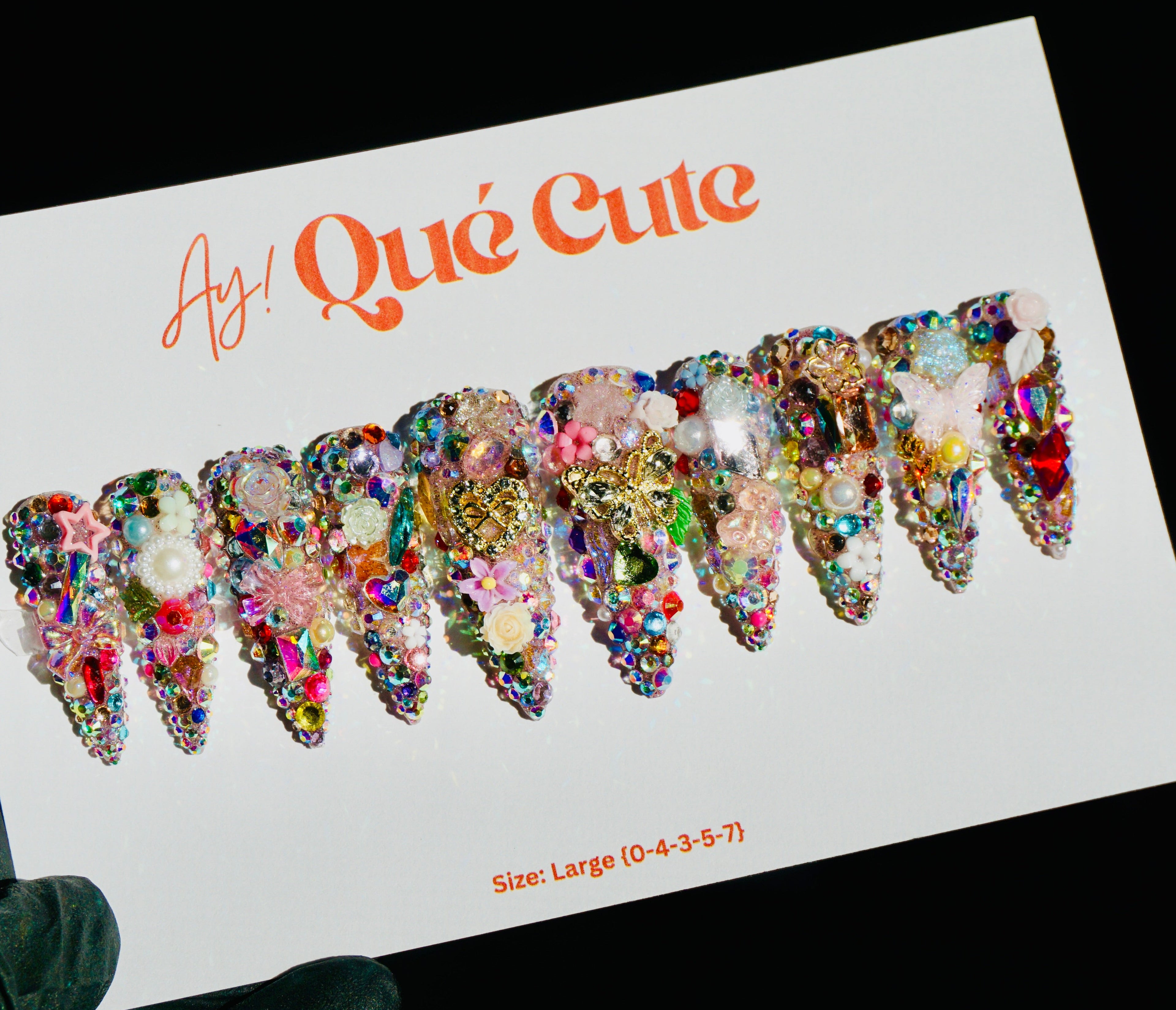 All the things - maximalist press on nails